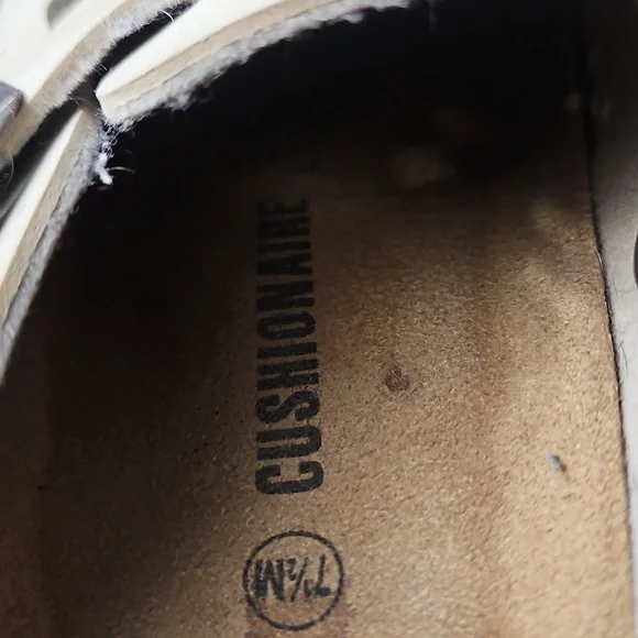 Tan Slip On Clogs with Buckle Size 7 5 - Picture 4 of 5